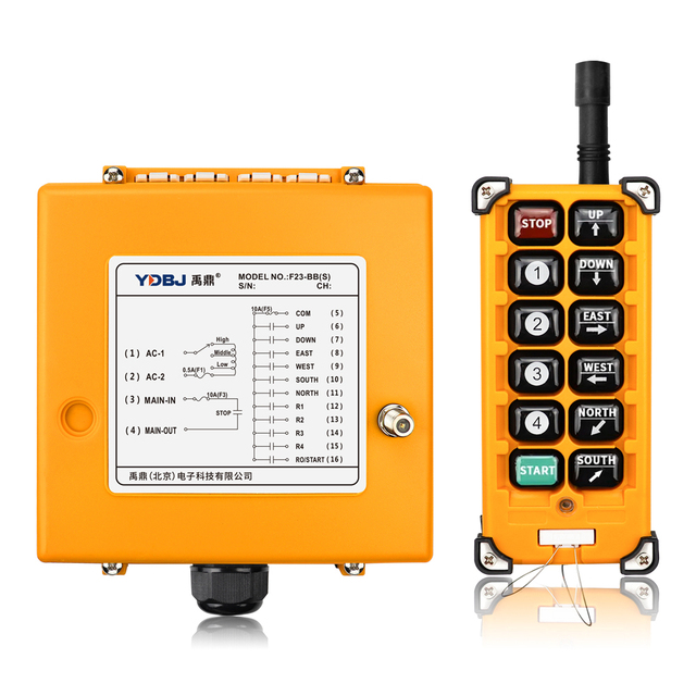 F23-BB Wireless Industrial Remote Control for Crane Hoist Remote Control Crane Wireless Remote Control Reliable Operation