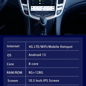 วิทยุติดรถยนต์แอนดรอยด์13นิ้ว10.5นิ้วสำหรับ Cadillac ATS CTS SRX escalad เครื่องเล่นมัลติมีเดียสเตอริโอ2013 2018ระบบนำทาง GPS - Product Image 5
