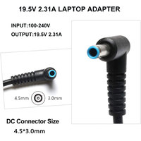Adaptor Charger Grosir 45W 19.5V 2.31A Pin Biru 4.5*3.0mm Adaptor Daya Laptop Port DC 740015-003 HSTNN-DA Overvoltage