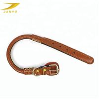 Collier et laisse pour chien en cuir de vache véritable cousus main, vente en gros d'usine, poignée rembourrée, quincaillerie métallique argentée, logo personnalisé