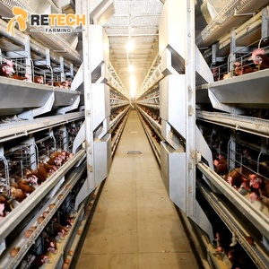 Bán Lồng Nuôi Gà Mái Loại H Bốn Tầng Bằng Kim Loại Thương Mại Hiện Đại - Product Image 1