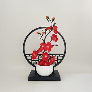 Nouvel ensemble d'écrans de style chinois, ornement de maison <span class=keywords><strong>en</strong></span> faux prunier d'hiver, mini vase <span class=keywords><strong>en</strong></span> plastique, ornement de cour et d'entrée <span class=keywords><strong>en</strong></span> <span class=keywords><strong>pot</strong></span> - Product Image 4