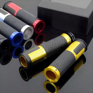 Motosiklet gidonu kauçuk modifikasyon aksesuarları off-road spor araba alüminyum alaşım gaz dönüş kolu toptan - Product Image 2