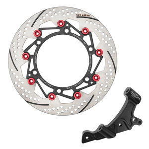 Pour HONDA FORZA 350 FORZA 300 <span class=keywords><strong>frein</strong></span> à disque 2019-2024 (300MM) roue avant modifiée disque de <span class=keywords><strong>frein</strong></span> agrandi <span class=keywords><strong>brembo</strong></span> étrier support - Product Image 1