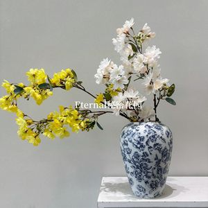 Rama Individual de Crepé de Murta Artificial Secret Garden, Flor de Seda para Decoración de Bodas, Hecho a Mano, Origen China - Product Image 4