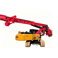 En bon état, Foreuse rotative SANY SR155, 150KN m de couple max, profondeur de pieux de 55m pour la construction de fondations