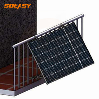 Support mural SOEASY en profilés aluminium pour panneaux solaires de balcon, fixation murale pour panneaux photovoltaïques de balcon