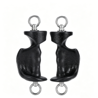 Poignées ergonomiques texturées antidérapantes pour machine à câble, avec œillets en PP, robustes, pour entraînement à domicile, tirage vertical, rame, exercices pectoraux