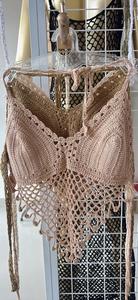 2025 Venda Quente Mulheres Handmade Swimwear Biquíni Crochet <span class=keywords><strong>Beachwear</strong></span> Tops De Bali Indonésia
