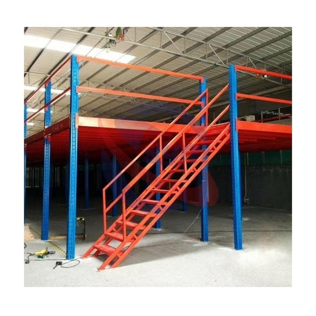 Racks and Shelves Mezzanine Platform Industrial Shelving Rack Heavy Duty Storage Shelves for Metal Rack
