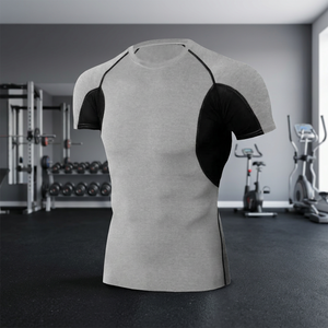 Camiseta de Compresión para MMA y BJJ, para Entrenamiento, Unisex, Spandex/Algodón, Manga Larga, Teñida, UPF50+, Secado Rápido, 220g, Personalizable - Product Image 4