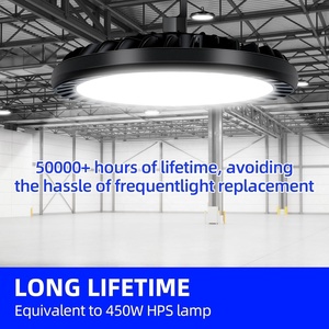 <span class=keywords><strong>Kili</strong></span> pour éclairage industriel UFO en aluminium 150W 19500LM 5000K 130LM/W IP65 étanche ETL Garantie 5 ans Luminaire d'entrepôt - Product Image 3