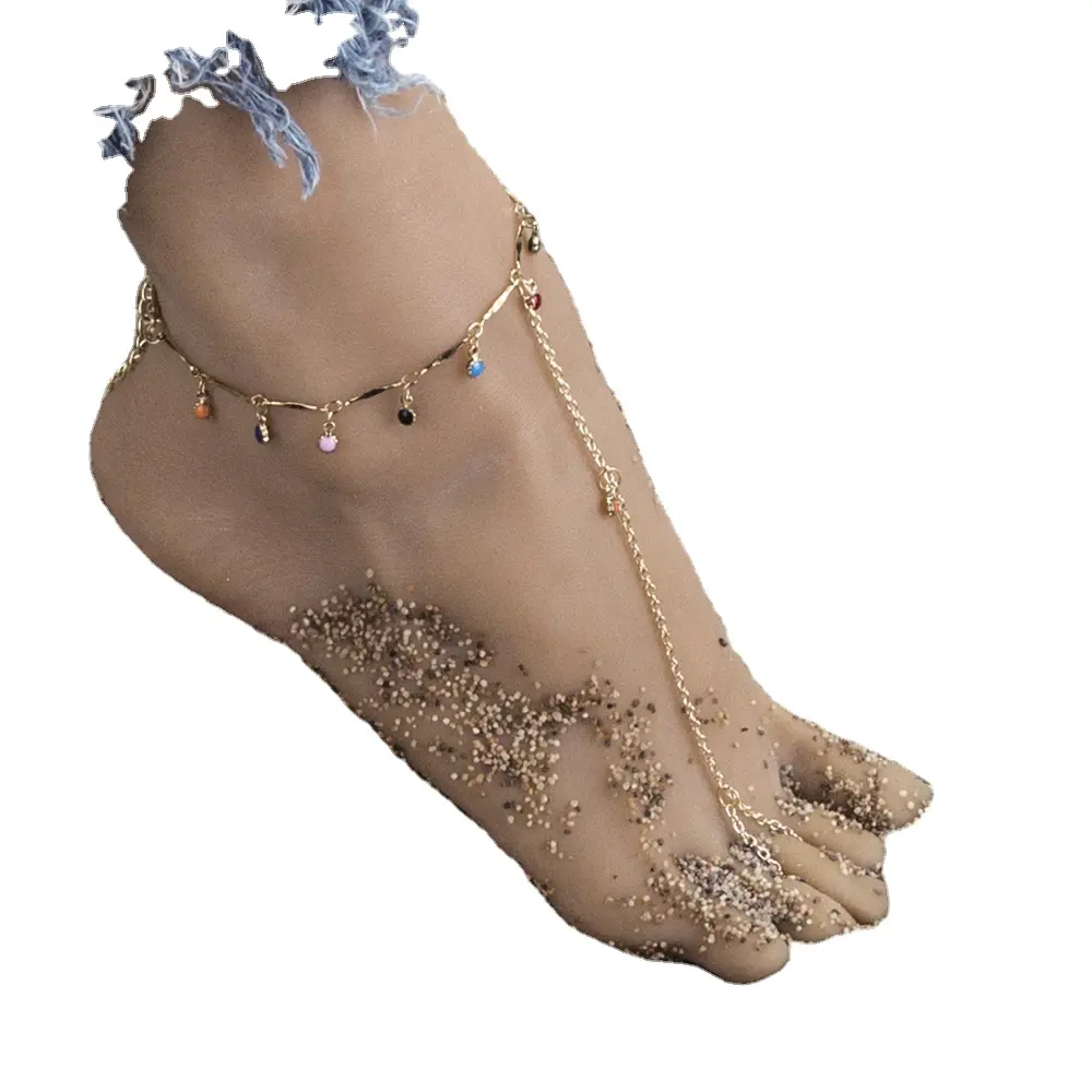 卸売クリエイティブジュエリーファッション個性合金アンクレット足飾りアクセサリーブレスレットゴールドアンクレット