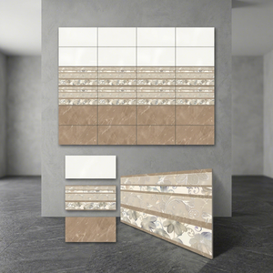 12x24 inch Digital Inkjet Floral Pattern Ceramic Wall Tiles Anti Slip for Indoor Outdoor Decoration - Product Image 2