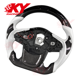 พวงมาลัยสปอร์ต LED คาร์บอนไฟเบอร์หนังสำหรับโตโยต้า Supra GR MK5 A90 A91 TRD 2019-2026 - Product Image 2