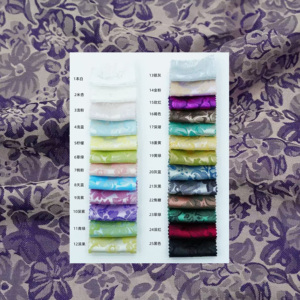 Tela Jacquard Tejida 97% Poliéster, Jacquard Floral Satinado para Prendas Femeninas, Estilo Étnico - Product Image 2
