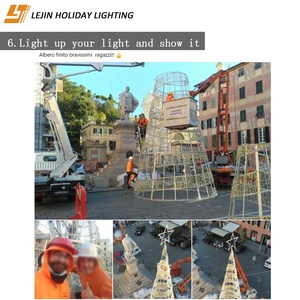Iluminación de vacaciones al aire libre 3D luz con motivo de bola grande para decoración navideña - Product Image 5