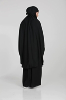 Gaun Satin satu potong untuk wanita gaun Muslim Jubah Lebaran doa Khimar sederhana Hijab Abaya Burqa Musulman Dubai Jilbab manufaktur