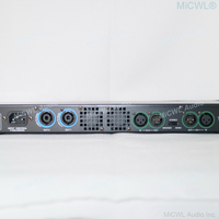Amplificateur de Puissance Numérique Pro Slim 1U Léger 2000W Classe D 2 Canaux 1800 Watts pour Scène Karaoké avec Fonction Bridge