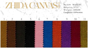 20oz bông nhuộm PU tráng xử lý nước-chống mài mòn vải cho đồng bằng vải tote túi - Product Image 3