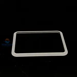 2mm thick step Corning 2320GG3 ultra white step glass precision machining and edge grinding