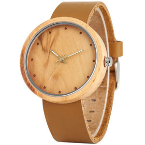 Orologi in <span class=keywords><strong>legno</strong></span> personalizzati impermeabili da uomo al quarzo naturale al 100% all'ingrosso - Product Image 2