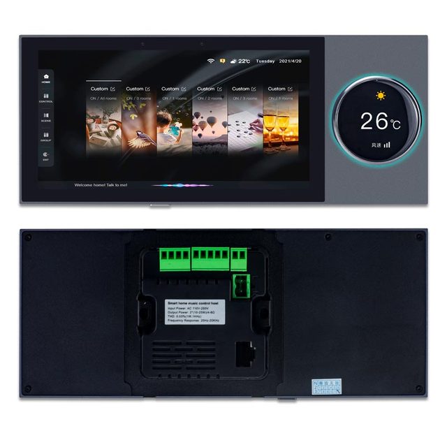 OEM 6 Inch Tuya Smart Home Multi-functional Central Control Panel Zigbee Gateway Switch Controller Wifi Audio in Wall Amplifier
