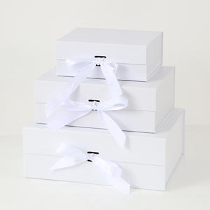 Grenzüberschreitende Faltbare Geschenkbox Magnetische Leere <span class=keywords><strong>Box</strong></span> mit Schleife Handliche Außenbox Aufbewahrungsbox auf Lager - Product Image 5
