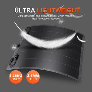 Panneau solaire flexible monocristallin en silicium à film mince de 210 W pour usage domestique, compatible avec le réseau électrique, enroulable pour station photovoltaïque de balcon - Product Image 2