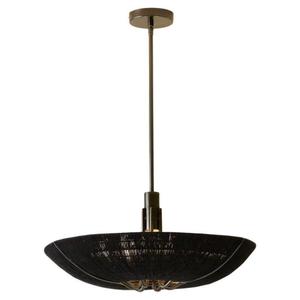 Natural Jute Chandelier Round Six Head Gold Living Room Bedroom Pendant Light Energy Saving <b>Lamp</b> Handmade Bamboo Woven - Product Image 5