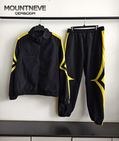 MOUNTNEVE Ensemble de survêtements coupe-vent personnalisés rétro années 80 90, style streetwear urbain vintage, en nylon, pour le cyclisme, pour hommes, certifié BSCI