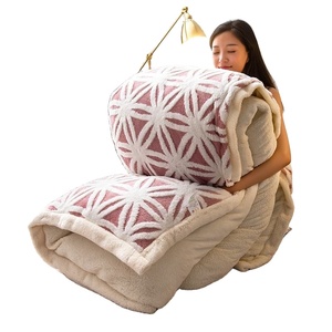 Housse de couette d'hiver en flanelle de laine de style nordique deux côtés - Product Image 1