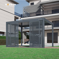 Panneau à persiennes coulissantes en aluminium pour l'extérieur, pare-soleil privé et ventilation dans le jardin ou le patio