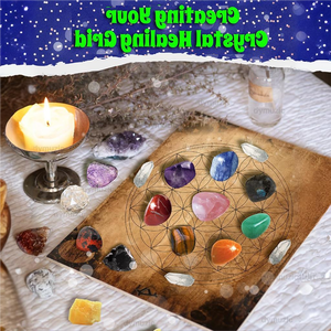 2024 tinh thể phiêu lưu lịch với 24 loại tinh thể và Địa Lý đá quý đá Glossy & Matt nhiều lớp thư mục hộp - Product Image 3