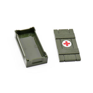 Perlengkapan casing medis Mini WW2 War uniseks mainan figur blok bangunan tim SWAT Kit Aksesori paket senjata plastik - Product Image 6