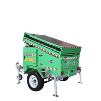 Tour d'éclairage mobile robuste, mât de 8 m, générateur diesel, lampes à LED de projecteur IP65