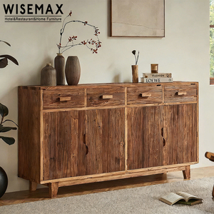 WISEMAX FURNITURE <span class=keywords><strong>Mobile</strong></span> Porta Scarpe Angolare Moderno in Stile Wabi-sabi, Armadio in Legno Massello per <span class=keywords><strong>Ingresso</strong></span> Hotel e Soggiorno - Product Image 1