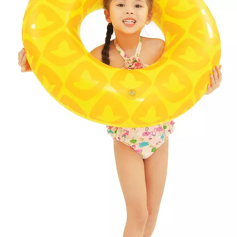 Brinquedo inflável de abacaxi para esportes aquáticos, piscina flutuante para crianças