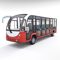 Vente directe d'usine, bus touristique de luxe à quatre roues, fermé, 17 places, bus touristique électrique