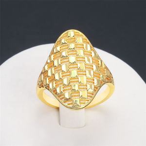 Bagues de mariage classiques JXX en laiton plaqué or 24 carats pour femmes, style Dubaï, en promotion - Product Image 3