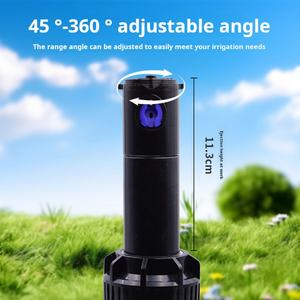 F12 Rosca hembra 45 ~ 360 Grados Cabezal de rociador de agua emergente de plástico ajustable para riego de césped y jardín - Product Image 2