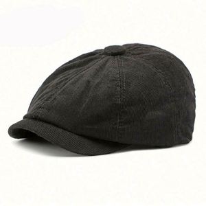 Gorro de Fieltro de Lana Estilo Newsboy/Baker Boy Retro Británico Unisex con Logotipo Personalizado, Portátil para Deportes al Aire Libre, Uso Casual en la Playa - Product Image 4