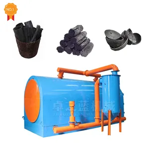 New Horizontal Peanut Shell Palm Kennel Hookah Carbonization of Biomass Brick Kiln in Turkey