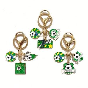 Custom Soccer Football Club <b>Carabiner</b> <b>Keychain</b> Metal Key Ring Diy Charm Backpack Chain Fashion Lightweight for Gift - Product Image 1