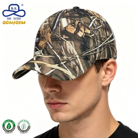 Gorras de Béisbol con Visera Curva, Estampado de Camuflaje, de Algodón y Poliéster, 6 Paneles, para Deportes al Aire Libre, Unisex