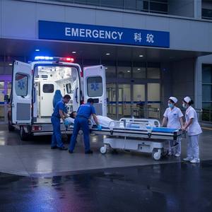 Неинвазивная и безопасная электрическая каталка-носилки для скорой помощи и больниц, кровать для перевозки пациентов при экстренных случаях - Product Image 3