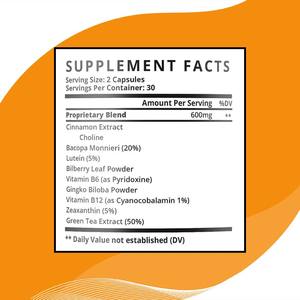 Капсулы с усовершенствованной формулой OEM/ODM: витамин B6, экстракт зеленого чая и корицы – травяная добавка для поддержки иммунитета - Product Image 2