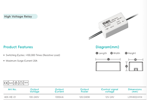 Реле высокого напряжения Letaron 24В/12В для сенсорных выключателей противотуманных/ототумаживающих систем, для светодиодных зеркал - Product Image 5