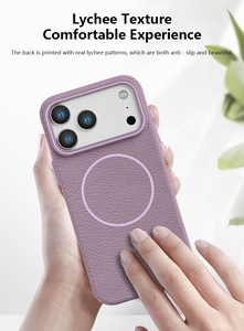 Custodie Protettive di Tendenza di Alta Gamma per Cellulari iPhone 17 Pro Max 16 15 14 13 7 Plus <span class=keywords><strong>8</strong></span> Realizzate in Pelle e Cover in TPU - Product Image 2