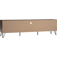 Mueble de TV SAMOS de metal color nogal de 1.8 m, de lujo, exportado de Malasia, elegante mueble para televisión para la decoración contemporánea de la sala de estar.